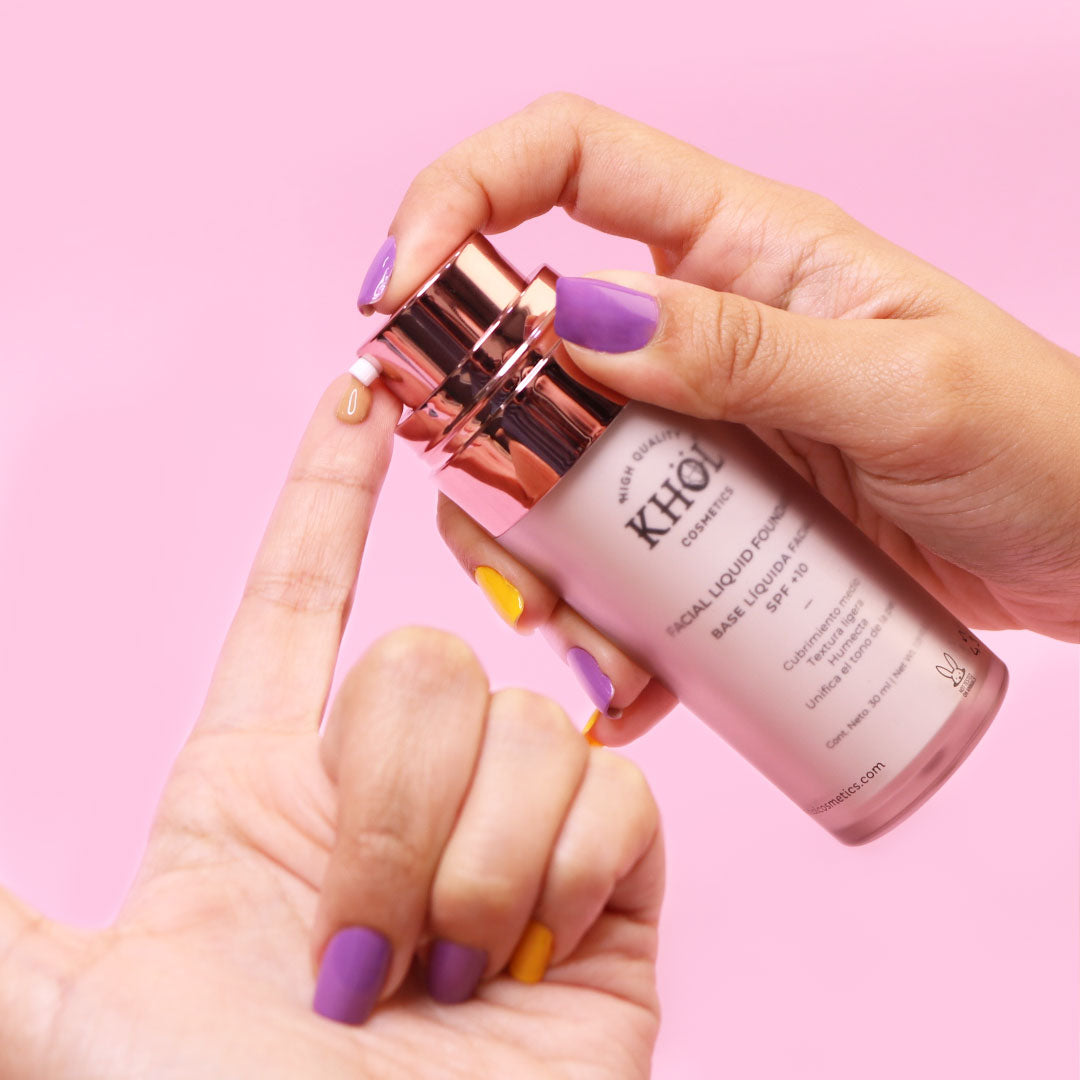 DÚO BASE LÍQUIDA SPF+10 30ml – Khöl Cosmetics