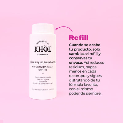 Refill Base Líquida SPF+10