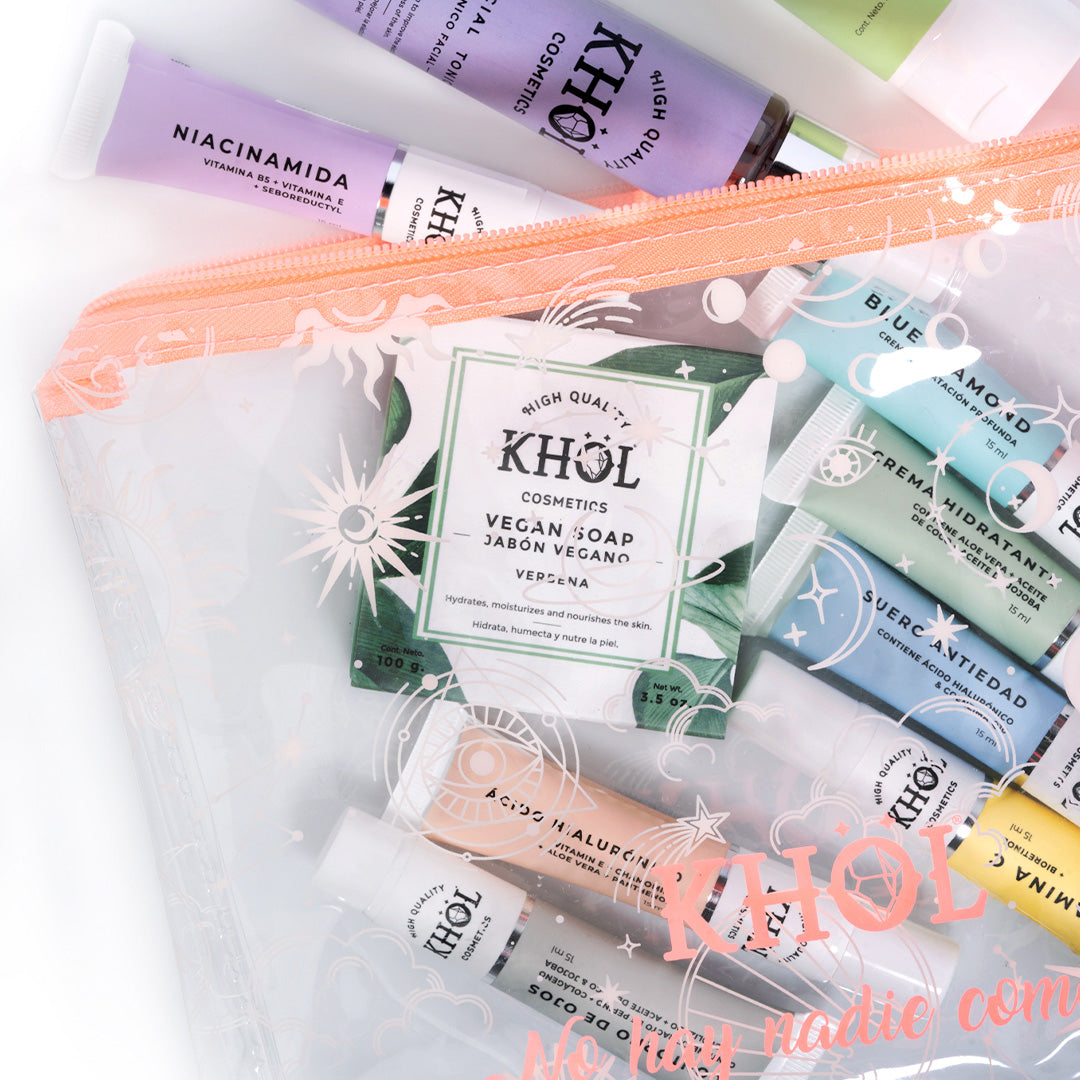 Cosmetiquera transparente