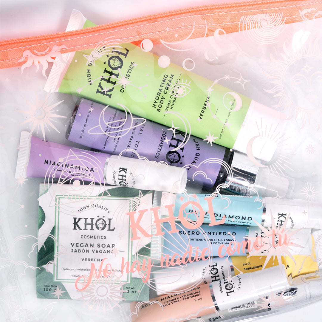 Cosmetiquera transparente